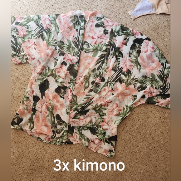 Womens plus size tops clothing kimono - Picture 2 of 2